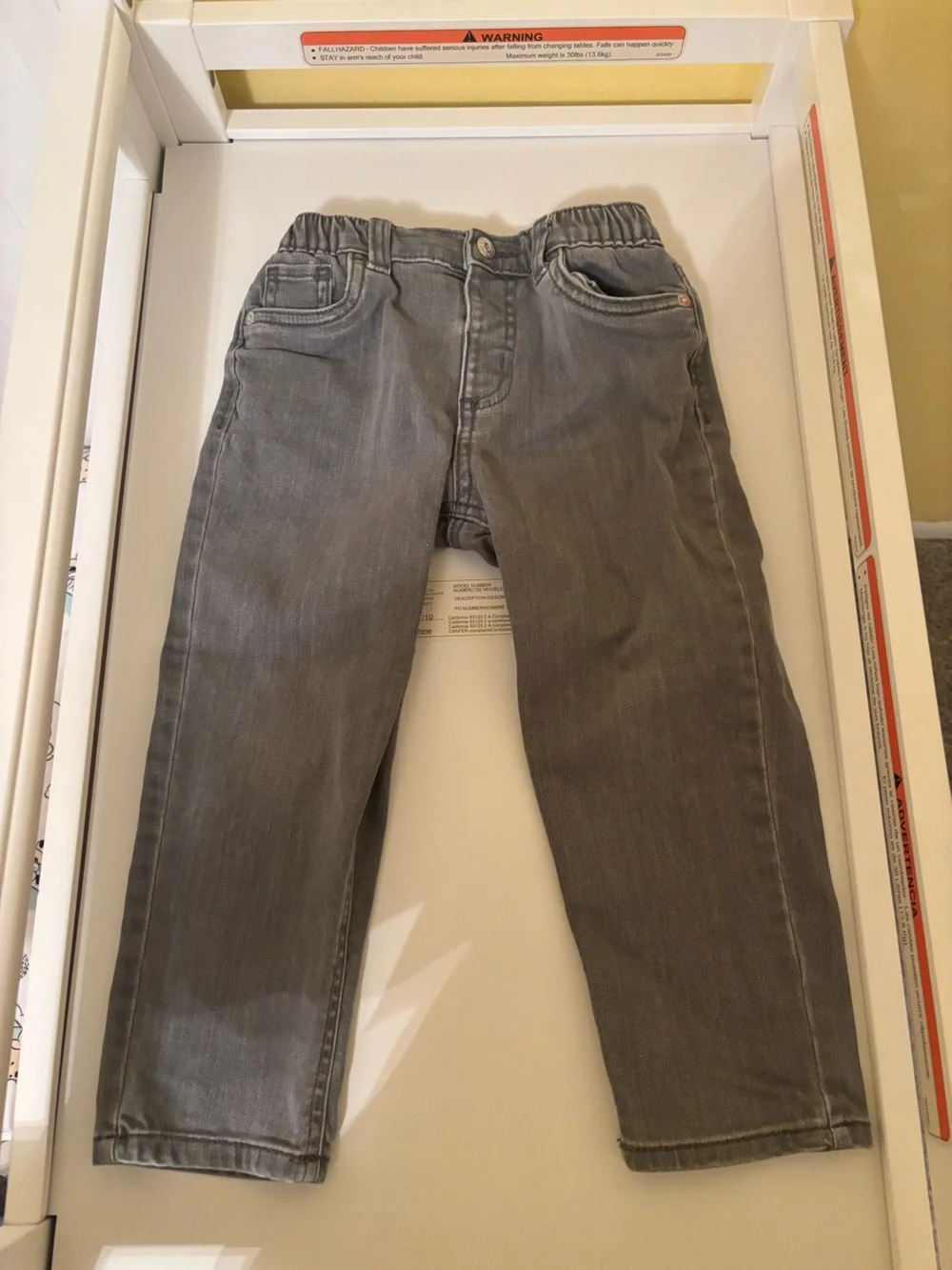Toddler Boy Gray Straight-Leg Jeans